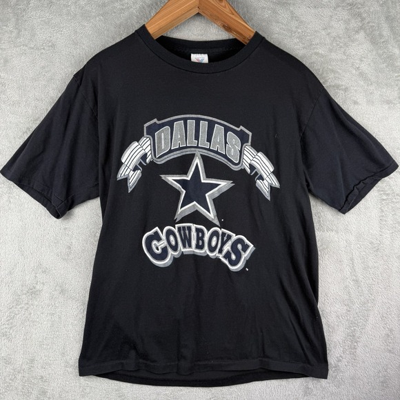 Other - Dallas Cowboys T-shirt Mens XL Artex Black NFL USA‎ Made Cotton Poly VTG 90s